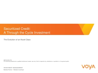 Securitized Credit: A Through the Cycle Investment