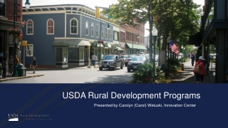 USDA Rural Development Programs