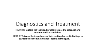 Diagnostics and Treatment