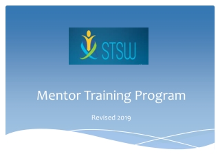 Mentor Training Program