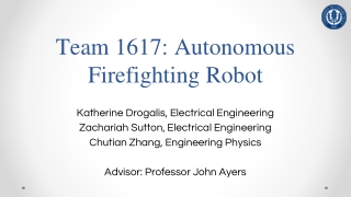 Team 1617: Autonomous Firefighting Robot