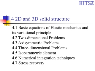 4 2D and 3D solid structure
