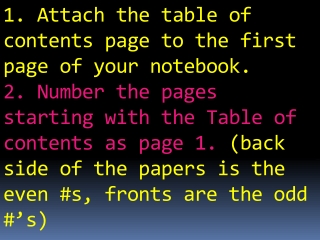 Science Interactive Notebook Setup