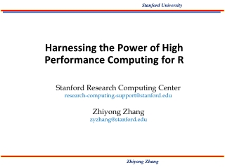 Harnessing the Power of High Performance Computing for R