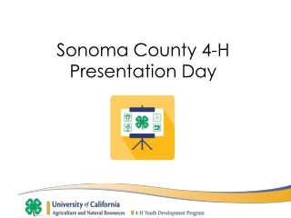 Sonoma County 4-H Presentation Day