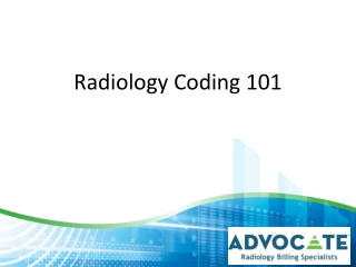 Radiology Coding 101