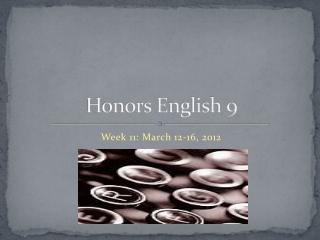 Honors English 9