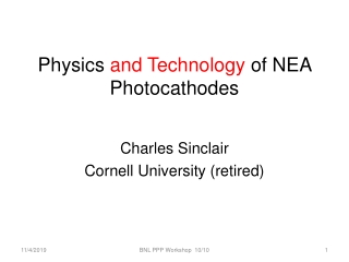 Physics and Technology of NEA Photocathodes
