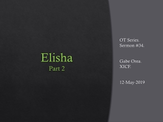 Elisha Part 2