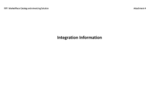 RFP: MarketPlace Catalog and eInvoicing Solution								Attachment 4