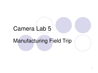 Camera Lab 5