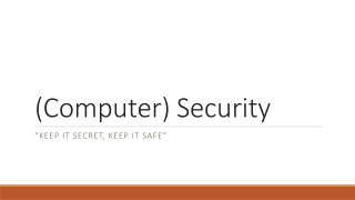 (Computer) Security