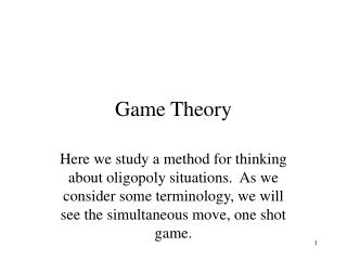 Game Theory