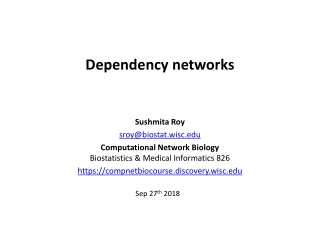 Dependency networks