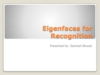 Eigenfaces for Recognition