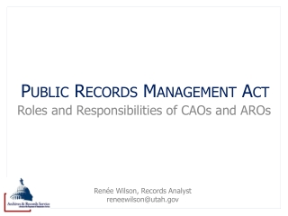 Public Records Management Act