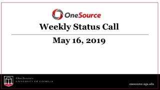 Weekly Status Call