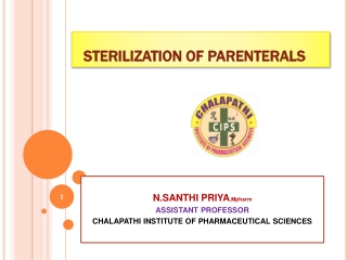 STERILIZATION OF PARENTERALS