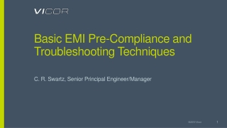 Basic EMI Pre-Compliance and Troubleshooting Techniques