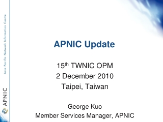 APNIC Update