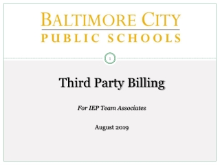 Third Party Billing