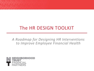 The HR DESIGN TOOLKIT