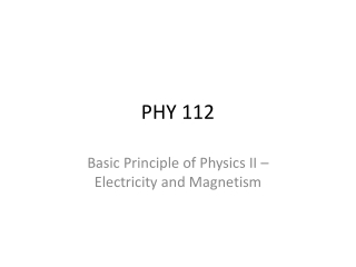 PHY 112