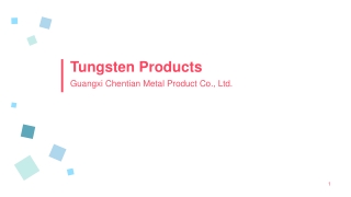 Tungsten Products