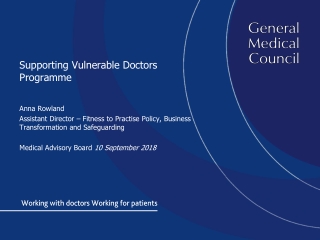 Supporting Vulnerable Doctors Programme