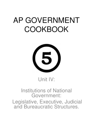 AP GOVERNMENT COOKBOOK