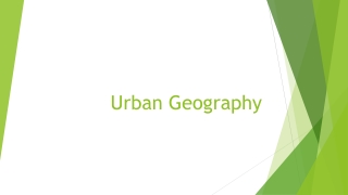 Urban Geography