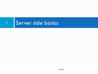 Server side basics