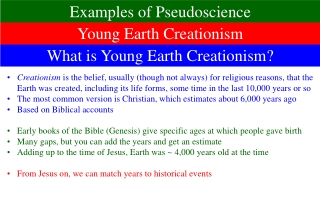 What is Young Earth Creationism?