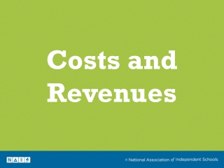 Costs and Revenues