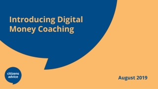 Introducing Digital Money Coaching