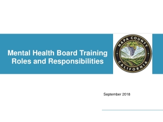 Mental Health Board Training Roles and Responsibilities