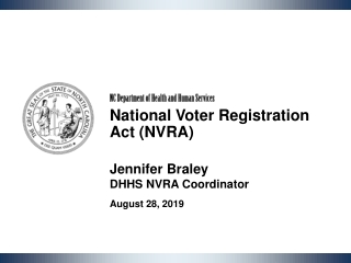 NC Department of Health and Human Services National Voter Registration Act (NVRA)