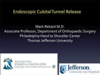 Mark Rekant M.D. Associate Professor, Department of Orthopaedic Surgery