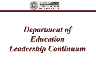 Department of Education Leadership Continuum