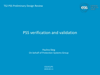 PSS verification and validation