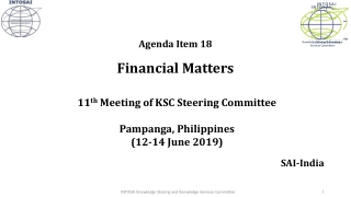 Agenda Item 18 Financial Matters