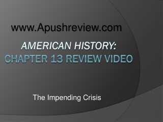 American History: Chapter 13 Review Video