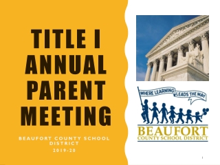 Title I Annual Parent Meeting