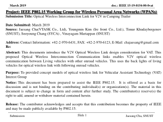 Project: IEEE P802.15 Working Group for Wireless Personal Area Networks (WPANs)