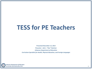 TESS for PE Teachers