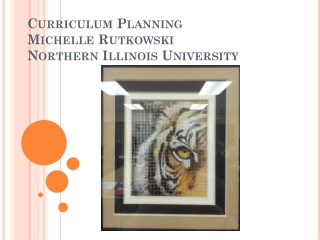 Curriculum Planning Michelle Rutkowski Northern Illinois University