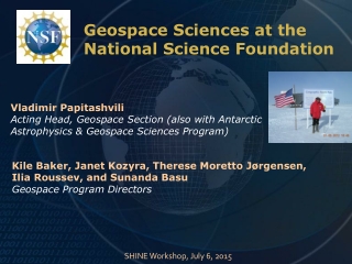 Geospace Sciences at the National Science Foundation