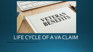 LIFE CYCLE OF A VA CLAIM