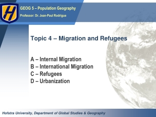 Topic 4 – Migration and Refugees