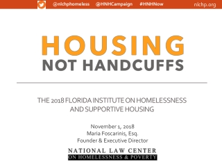 THE 2018 FLORIDA INSTITUTE ON HOMELESSNESS AND SUPPORTIVE HOUSING